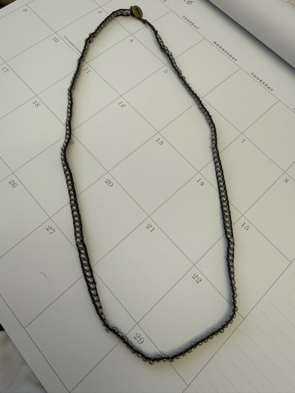 Mini Beads Trim BlackNecklace
